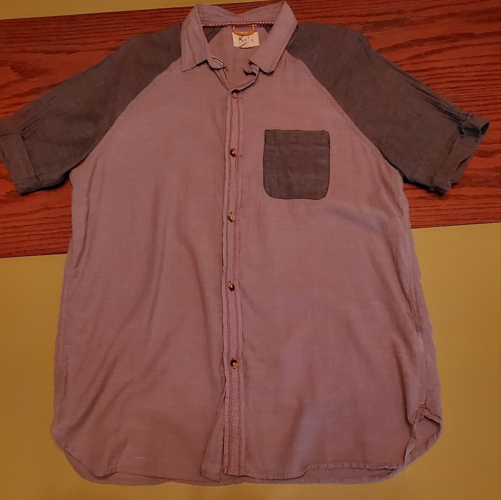 Koto Breezy Button Up Shirt (custom stitching)